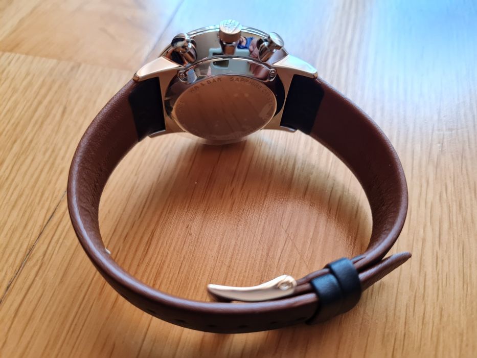 Relógio cronógrafo Junghans novo em caixa original
