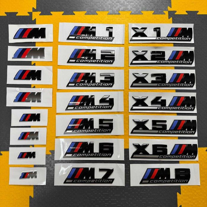 Эмблема BMW M Competition на багажник / крыло / авто performance