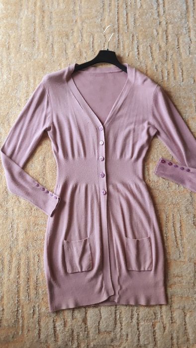 Sweter długi cardigan S