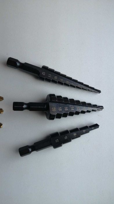 Набор ступенчатых сверл по металлу 3 шт.