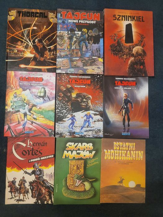9 komiksow thorgal szninkiel tajfun i inne nowe i z PRLu