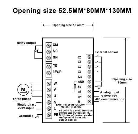 Частотник, перетворювач частоти 0.75-1.5-2.2 кВт 220/3*220Вт