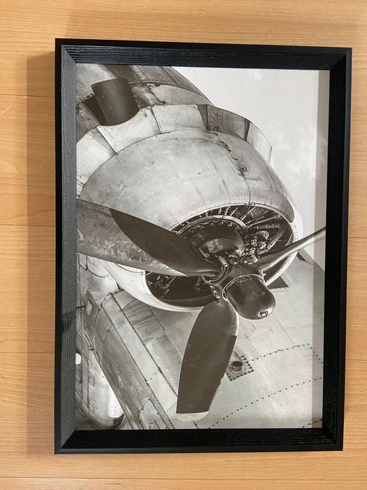 Molduras com imagem de avião antigo