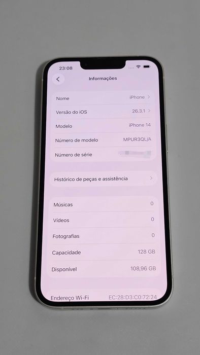 Iphone 14 128gb. 100% Bateria. Excelente