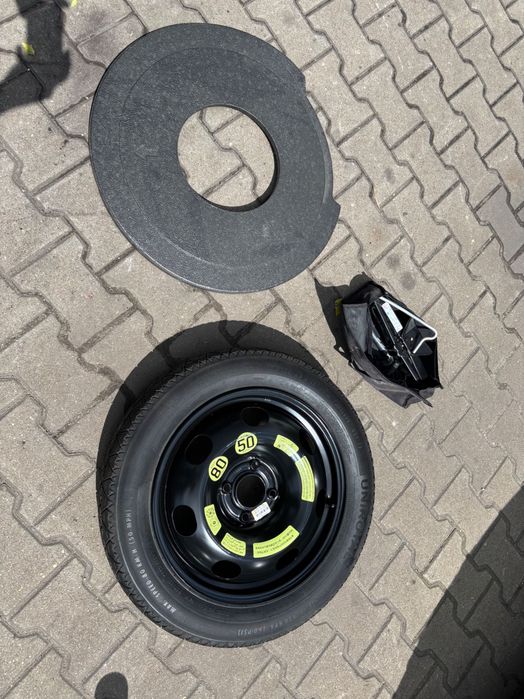 Koło zapasowe dojazdowe Citroen C3 III lewarek klucz komplet