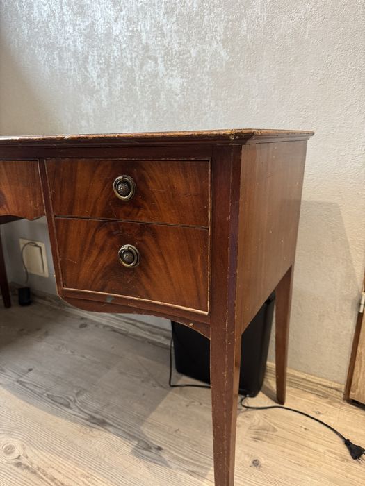 biurko konsola drewniana vintage