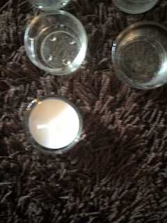 conjunto de porta velas transparentes