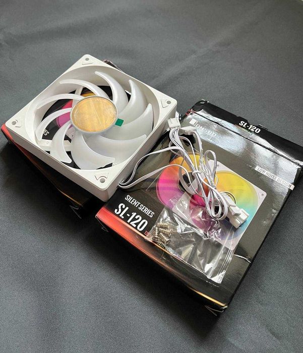 Нові кулери JONSBO SL-120 на видув ARGB (підсвітка) 2 шт.