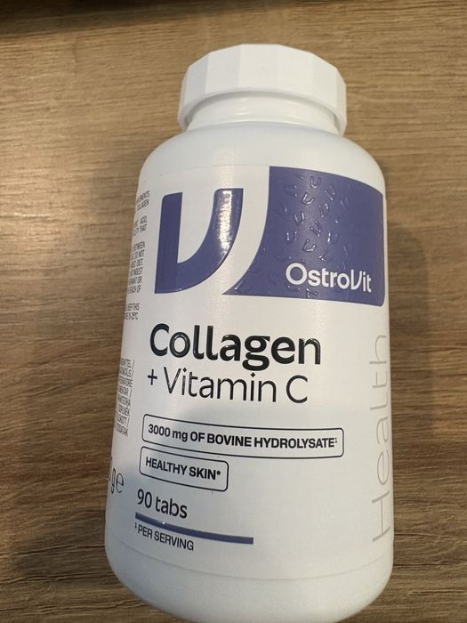 Kolagen z witaminą c 90 kapsułek Ostrovit Collagen + Vitamin  C
