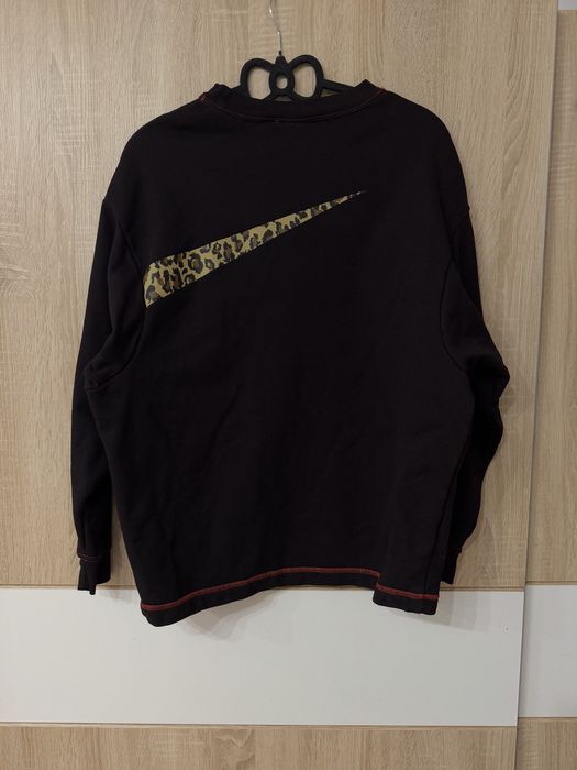 Bluza Nike S panterka big logo crewneck glamour damska