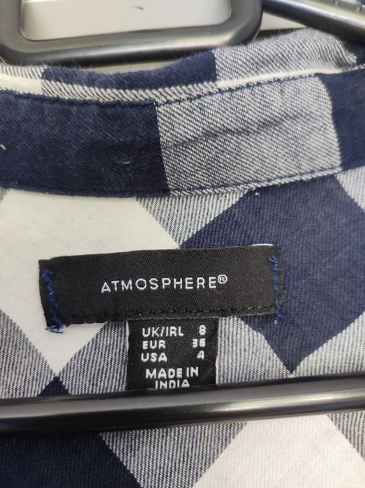 Koszula w kratę granatowo-biała Atmosphere S/36