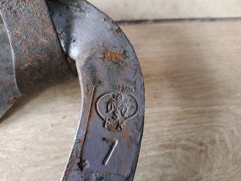 Stara Kosa ręczna PRL 70 cm zdrowe ostrze