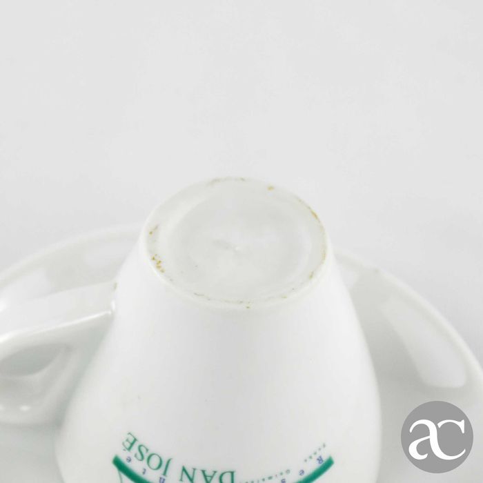 Chávena de café porcelana com publicidade “Restaurante Dam José”