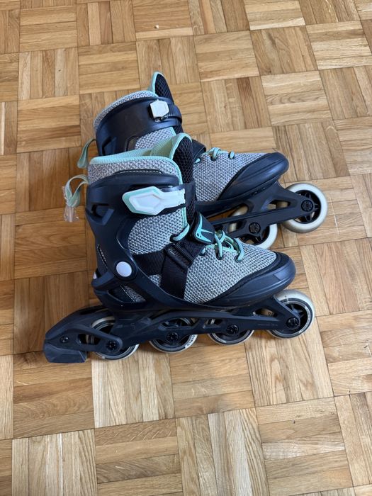 Rolki oxelo 36 decathlon, bardzo dobrh stan