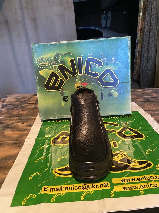 Зимові черевики “enico” з натуральної шкіри та натуральним хутром 40р