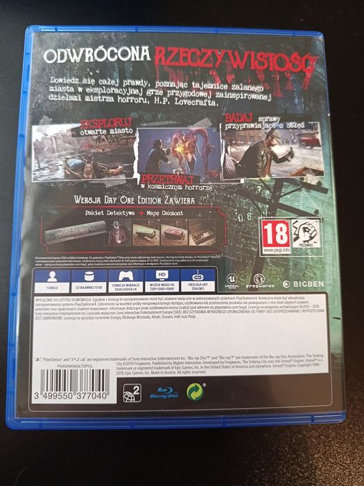 Gra sinking city PS4 wersja pl napisy (polska okładka)