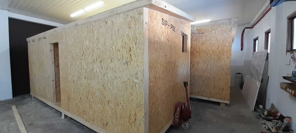domek modułowy 35m2  z paneli SIP-POL na zgłoszenie całoroczny dwa moduły