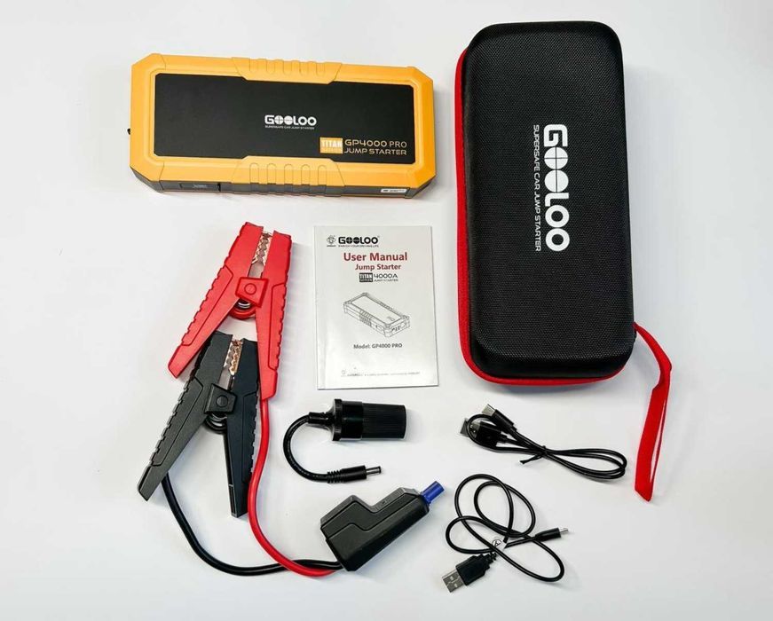 Powerbank ULTRA MOCNE 4000A Urządzenie rozruchowe booster akumulator