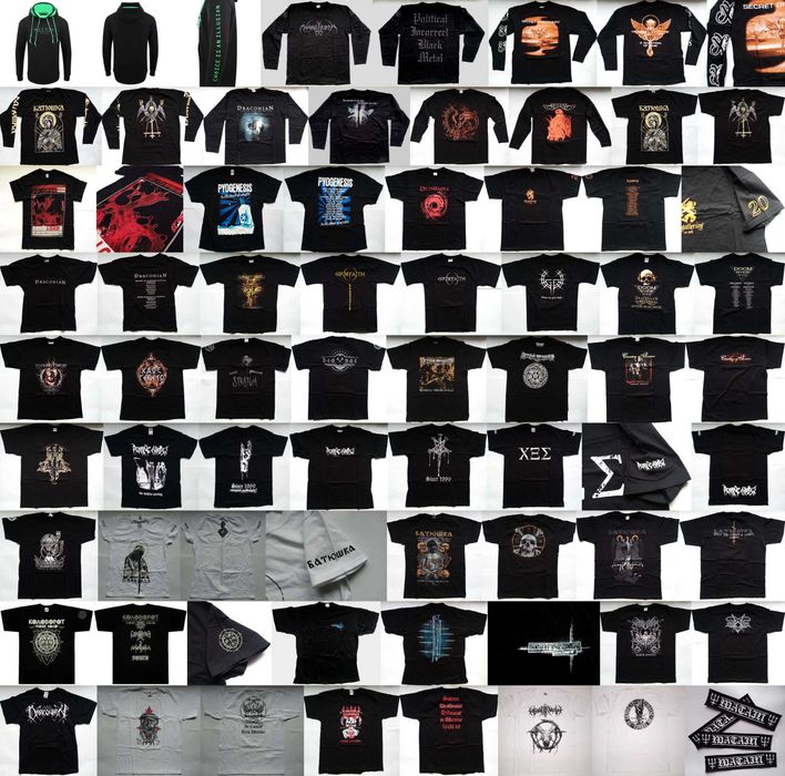 Anathema, My Dying Bride, Paradise Lost, Cradle, Dimmu (Photo/Merch)