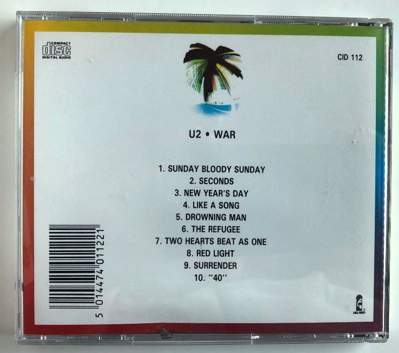 CD - U2 - War - Island Masters