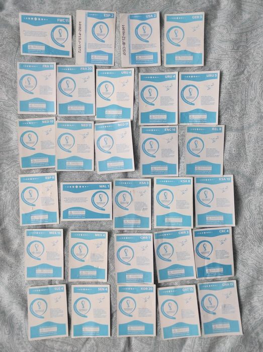Лот наліпок Panini FIFA World Cup Qatar 2022 (29 штук)