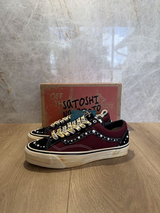 Vans x Satoshi Nakamoto red shoes