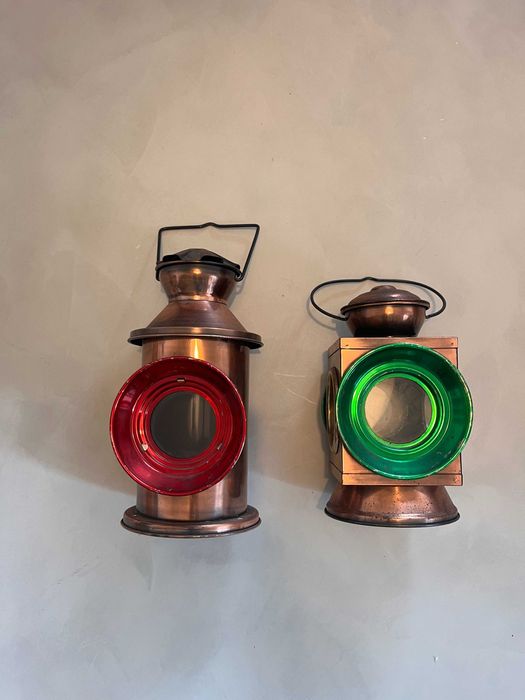 Luminárias/lanternas vintage de barco