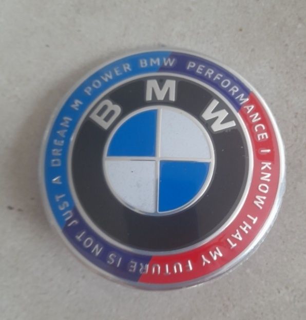 BMW znaczek logo Mpower Mpakiet Anniversary na maskę 82mm