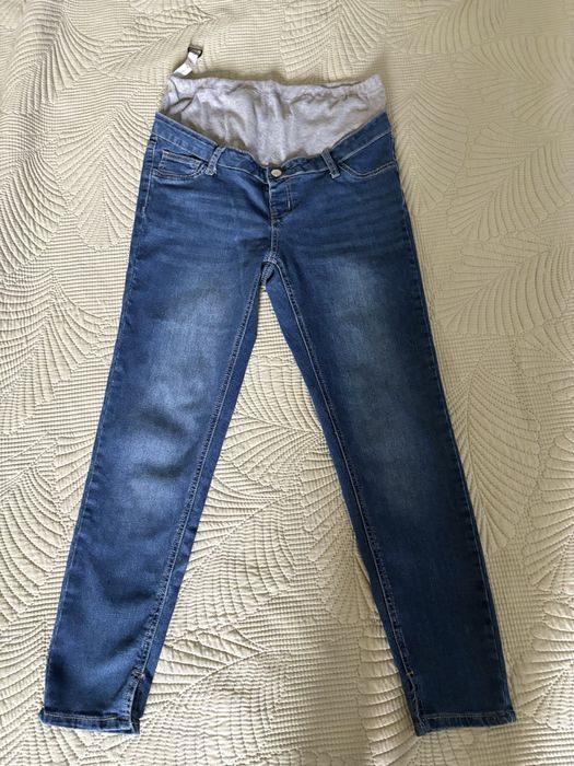 Ciazowe Spodnie i legginsy skora ekoskorka polyskujace M