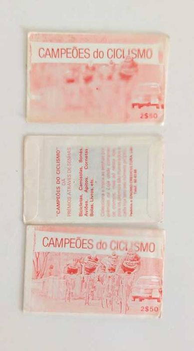 Campeões do ciclismo cromos saquetas