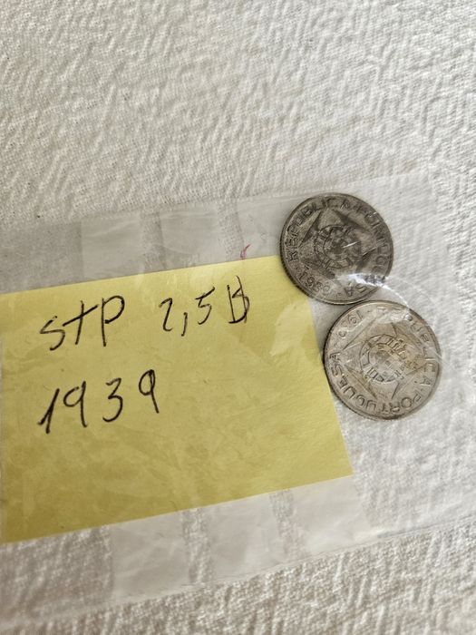 Moedas de STP 2.5 escudos 1939