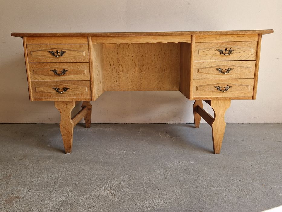 Biurko Dunskie Vintage Design Lata 60 70 Henning Kaernulf Retro Danish z Danii