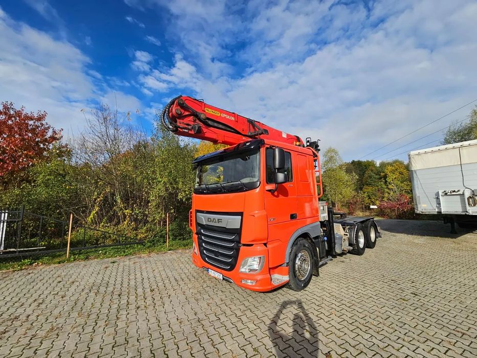 DAF  Ładny Daf XF z Mocnym HDS Palfingerem Epsilon S300L88