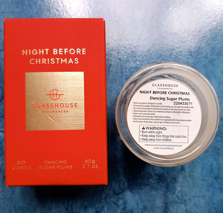 Ароматична соєва свічка міні Glasshouse Night Before Christmas 60г