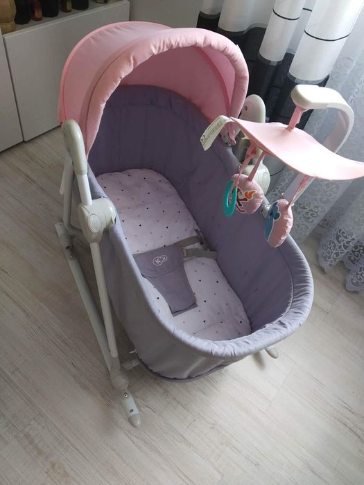 Kinderkraft Leżaczek Bujaczek 5w1 różowy