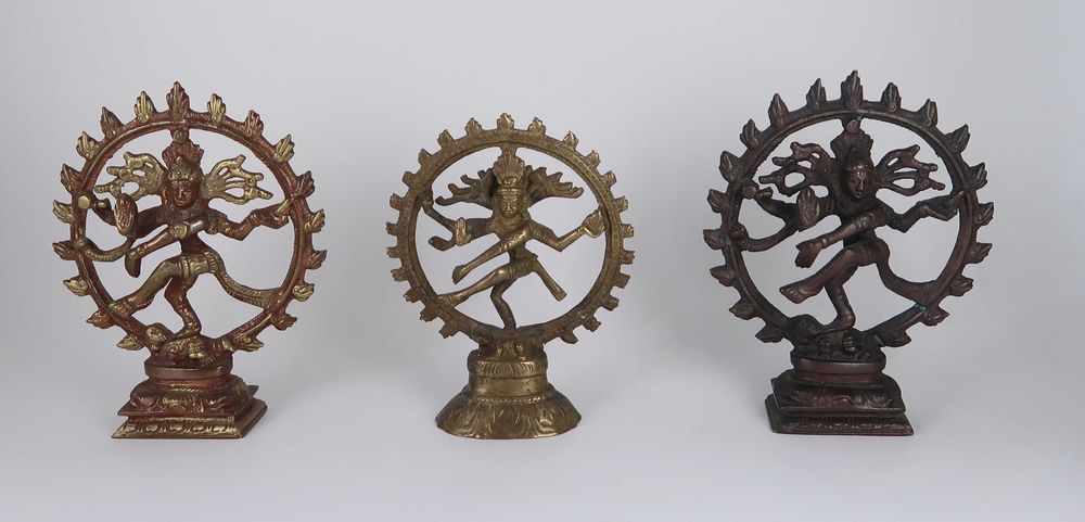 Escultura Shiva Nataraja em latão / bronze, CADA