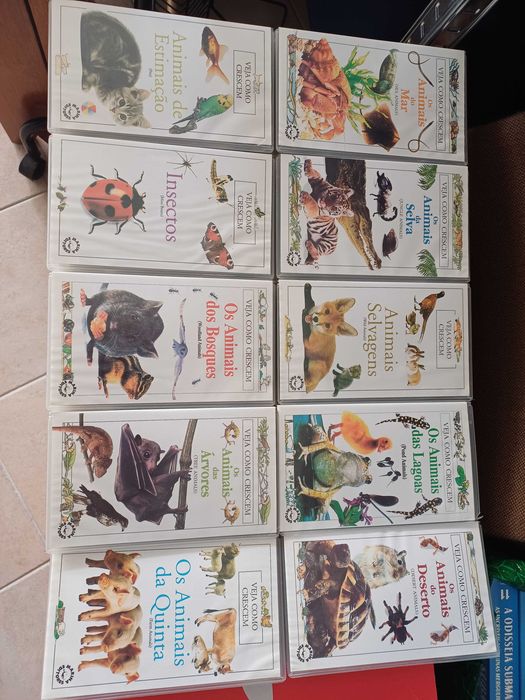 Documentários Veja Como Crescem VHS's 10 unidades