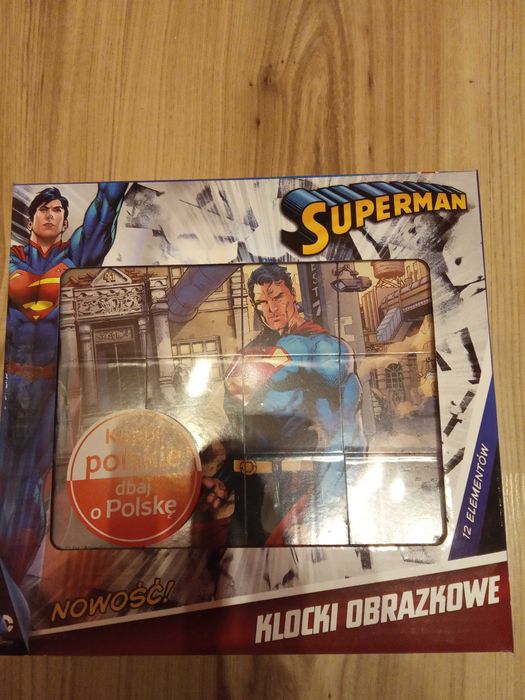 Puzzle Superman - drewniane