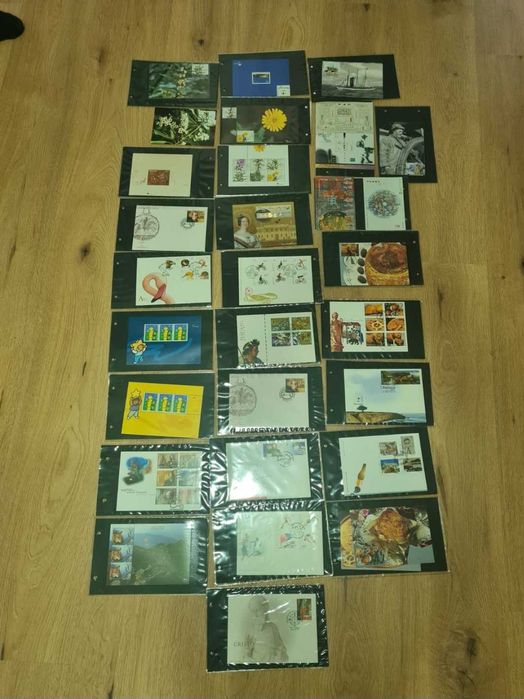 Selos, livros, FDC, blocos BL