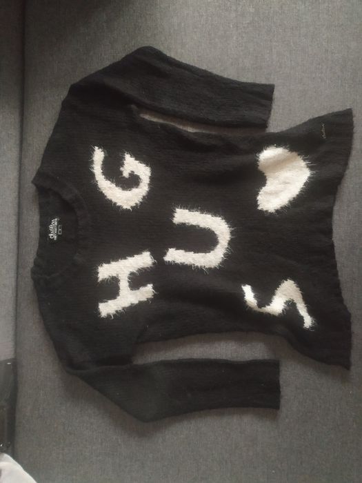 Czarny sweterek długi rękaw rozm S