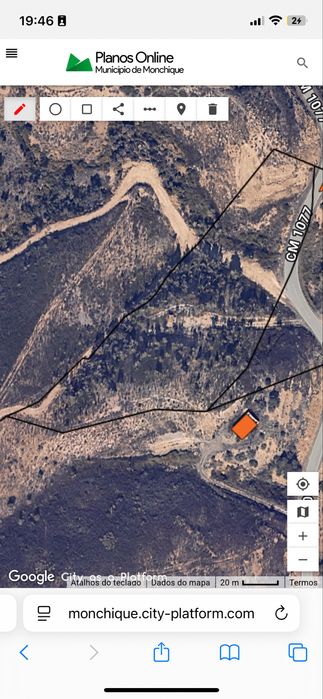 Terreno perto da barragem de odelouca, com largo para casa de madeira — Portimão, Faro