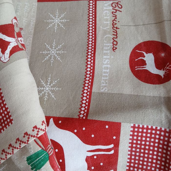 Toalha de Natal em tecido 2, 65 cm X 1, 45cm