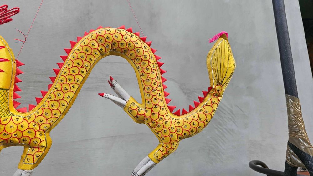 Marionetka tradycyjnego chińskiego smoka
