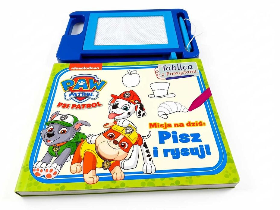 D167 Psi Patrol Tablica Z Pomysłami Misja Na Dziś Pisz I Rysuj Książka Z Magnetycznym Znikopisem Dla Dzieci Nickelodeon Znikopis Interaktywny