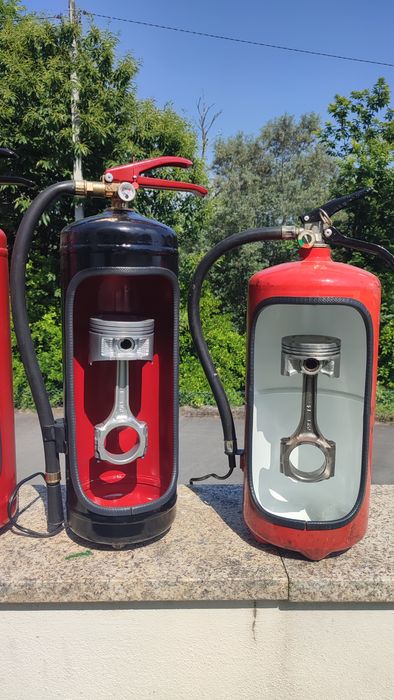 Extintores candeeiros automobilia