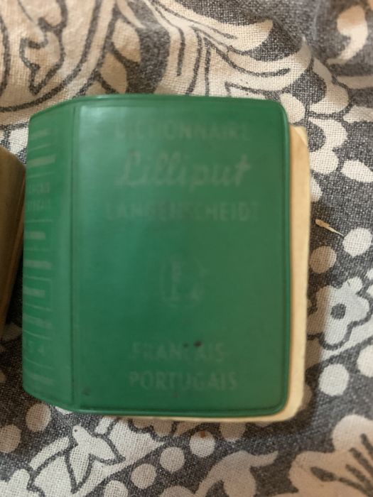 Dois dicionarios antigos de bolso livros