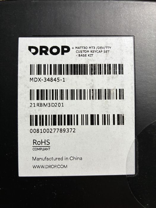 Кейкапи Drop + Matt3o MT3 /dev/tty