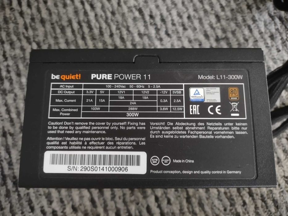 zasilacz be quiet! Pure Power 11 300W 80 Plus Bronze
