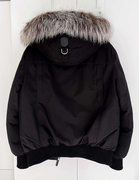 Luksusowa kurtka Mackage DIXON 2-w-1 Nordic Tech z puchu z futrem lisa