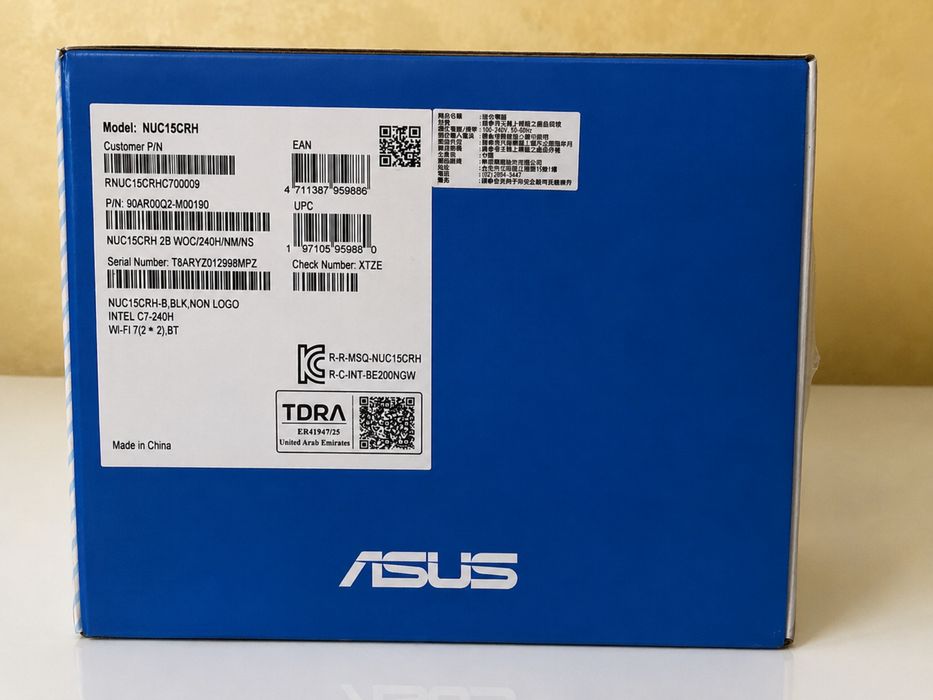 Новий Персональний комп'ютер Міні ПК Неттоп (Barebone) ASUS NUC 15 Pro